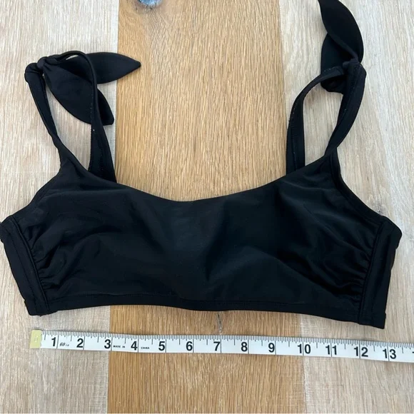 StrapTie Bralette Black Bikini Top Xhilaration D/DD - Picture 4 of 5